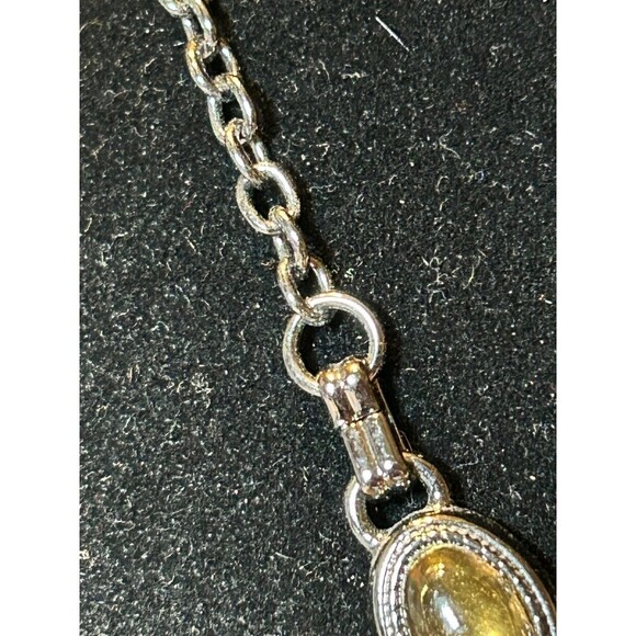 Black Tone and Stone Necklace - Picture 5 of 5